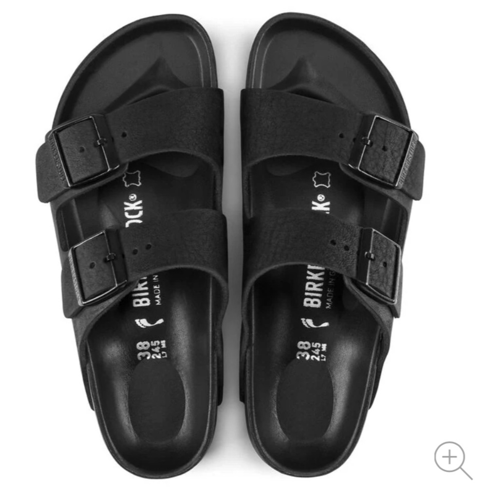 Birkenstock Arizona Dual-Strap Black Sandals